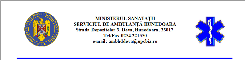 Antet Ambulanta Hunedoara